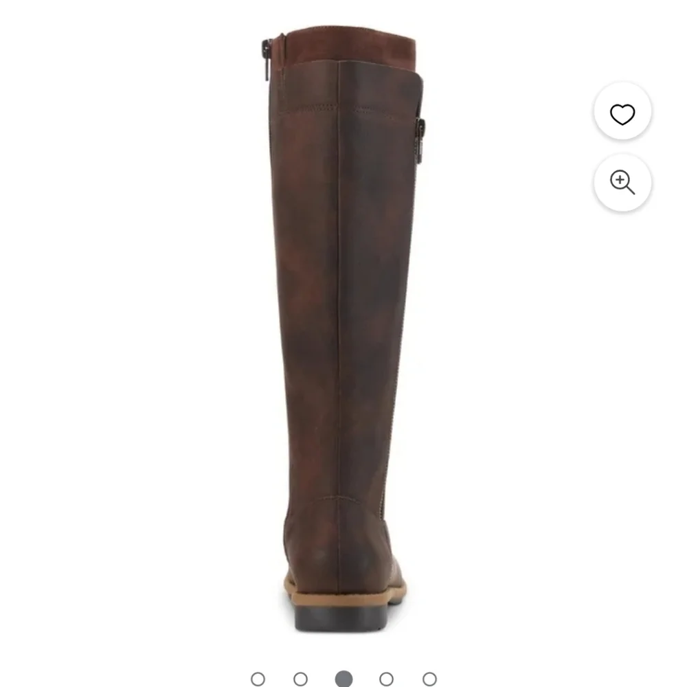 Style & Co. Womens Olliee Faux Leather Tall Knee-High Boots Size 11 Zip Each Sid